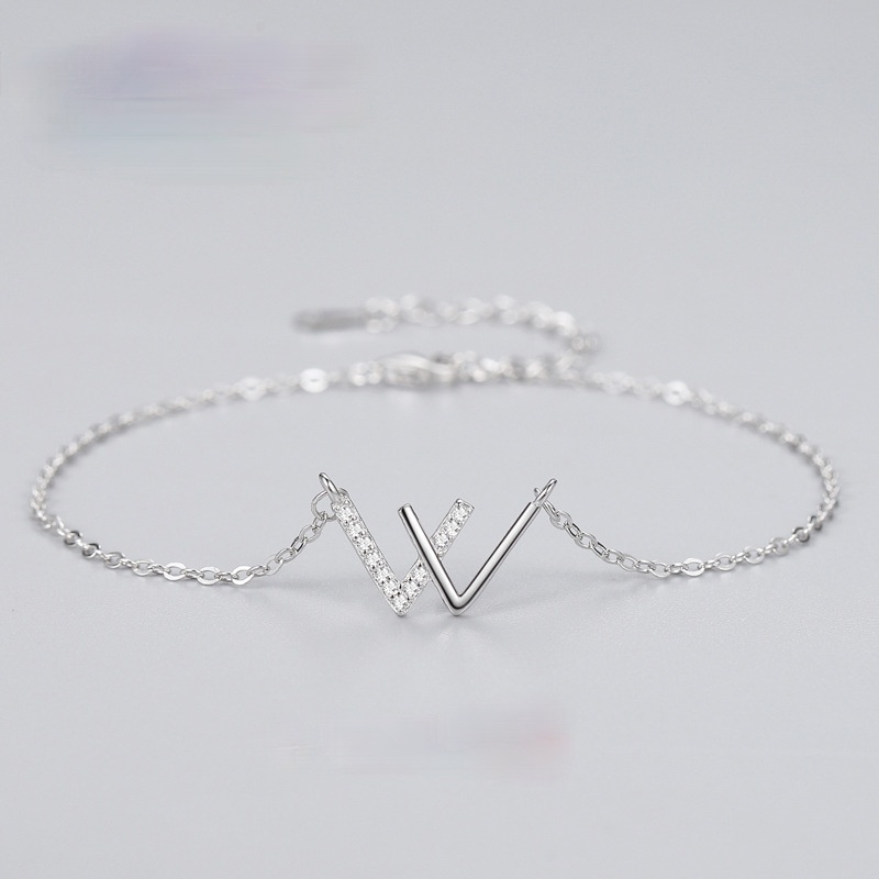 W letter Bracelet S double V bracelet for women